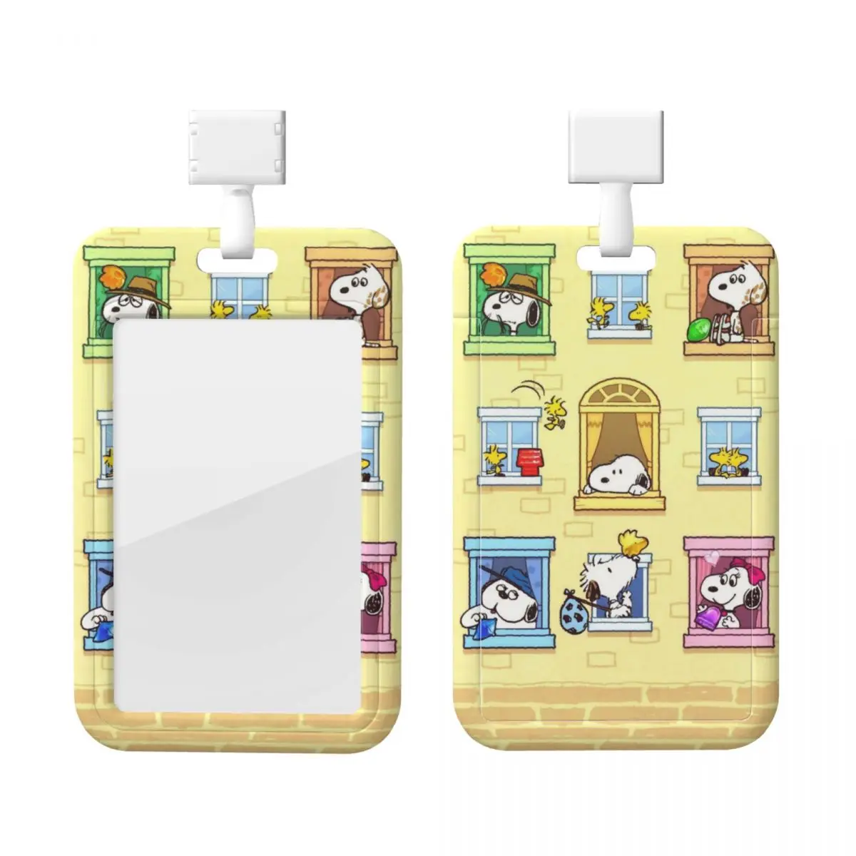 

Custom S-Snoopys Cartoon ID Badge Holders School Card Holder Unisex Students Neck Lanyard for Credit Card Holders Neck Strap