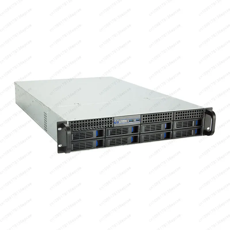 

2U8 disk hot swappable chassis 650MM EATX 30.5 * 33 server main board storage chassis