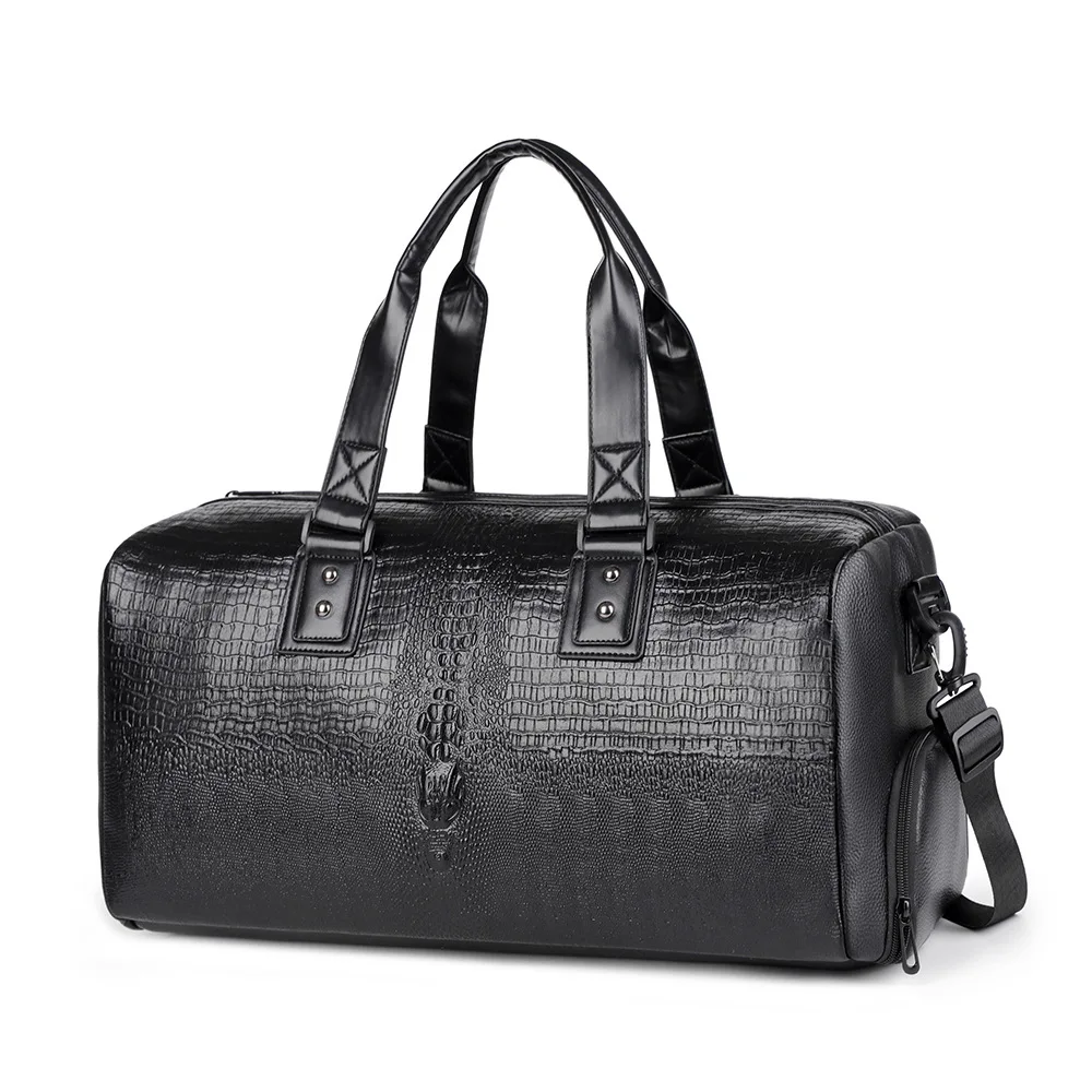 2025, neue Ankunft Pu Leder Reisetaschen Luxus Männer Große Kapazität Tragbare Männliche Schulter Taschen männer Handtaschen Reise Duffle