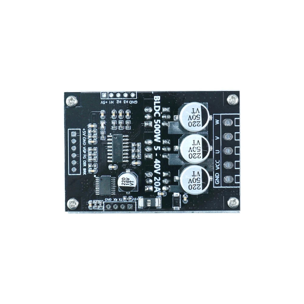 

500W 5-40V 20A Brushless Motor Control Board PWM Three-phase Motor Drive Module Forward and Revese Motor Control Board with Hall