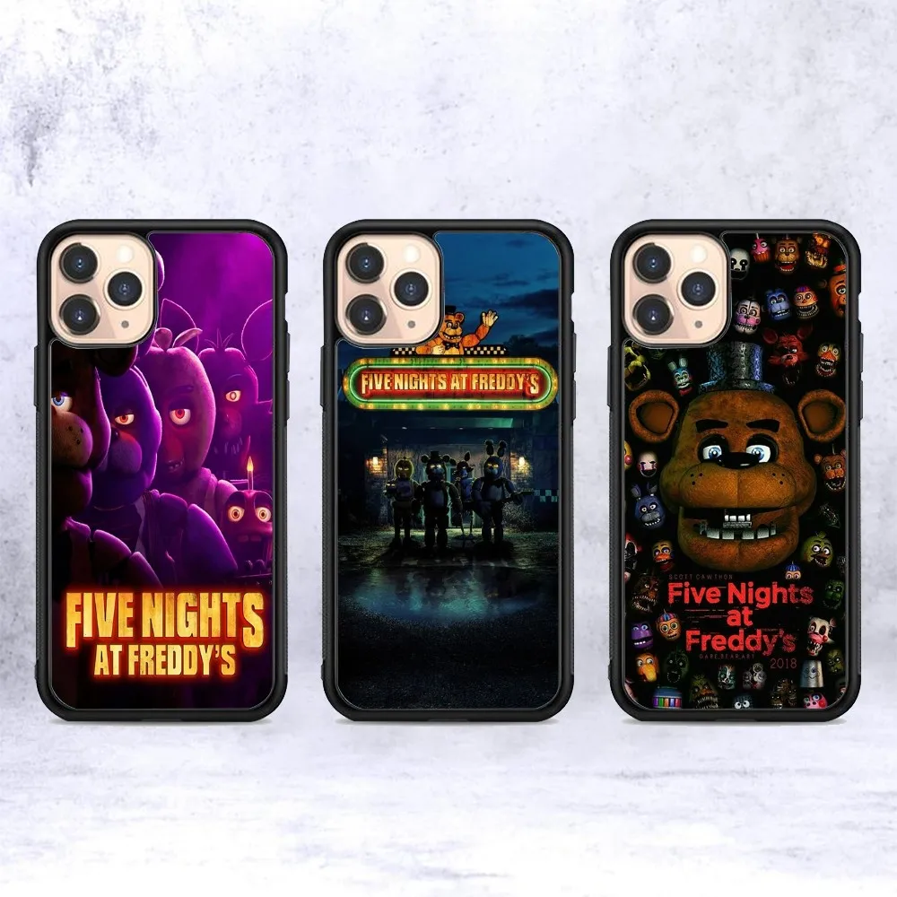 

FNAF F-Five N-Nights At-Freddys Phone Case Silicone PC+TPU For For IPhone 11 12 13 14 15 16 Plus Pro Max Cover