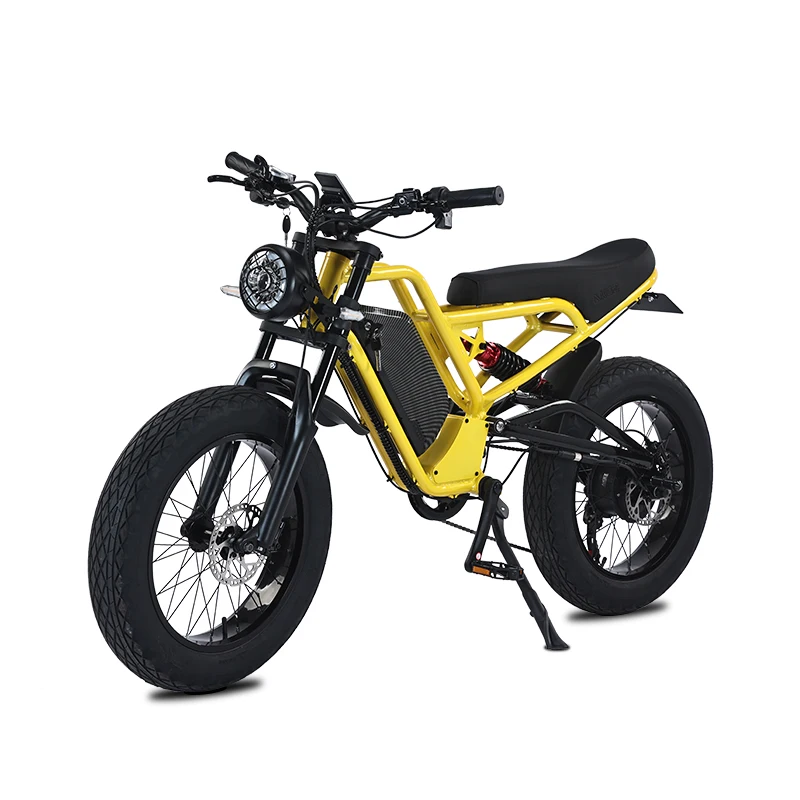 

STLF EU Warehouse Wholesale Price Yellow 20" Mountain E-bike E Mountain Snow Bike Fat Tire Electric Bicycle Fat Tires Urban E-b