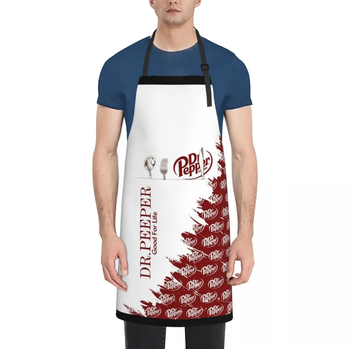 

Dr Pepper Retro de Dr Pepper en 3D.jpg Apron Kitchen Accessories 2022 Kitchen For Men innovative kitchen and home items Apron