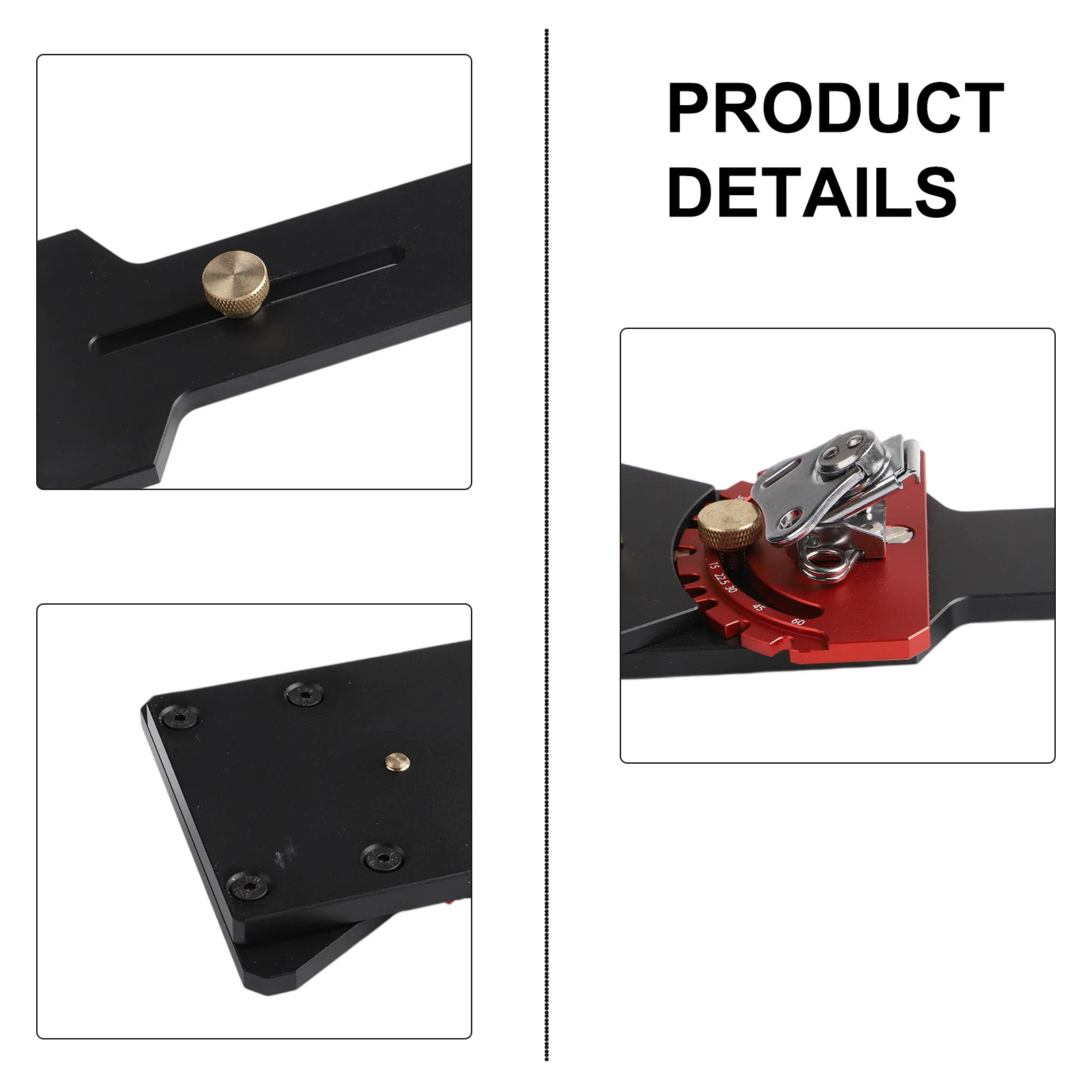 Circular Saw Jig 90 Angle Guide Adjustable 15 -60 Knob Or Wrench Operation Anti-deformation Design Hand Tool Set