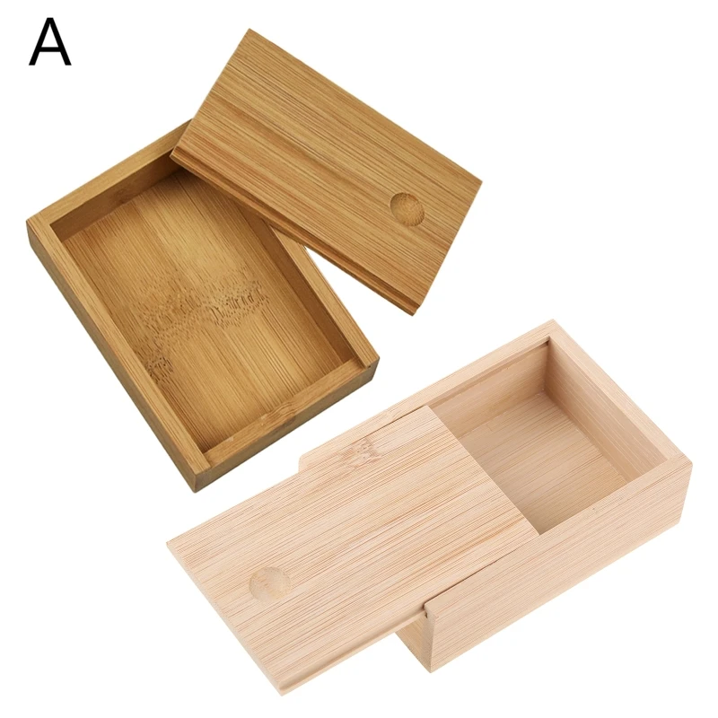 Rectangle Playing Cards Storage Box Small Wooden Storage Box Color Jewelry Keys Coins Container Playing Cards Box Candy Storage