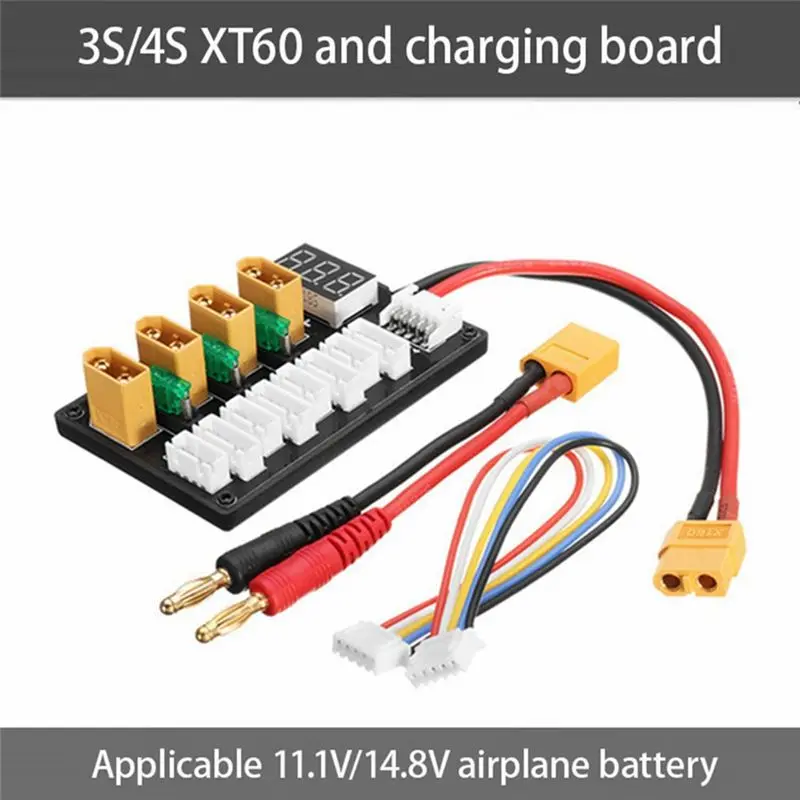 ABGI 3S 4S XT60 Lithium Battery Parallel Charging Board B6 Balance Charge Board for RC Model