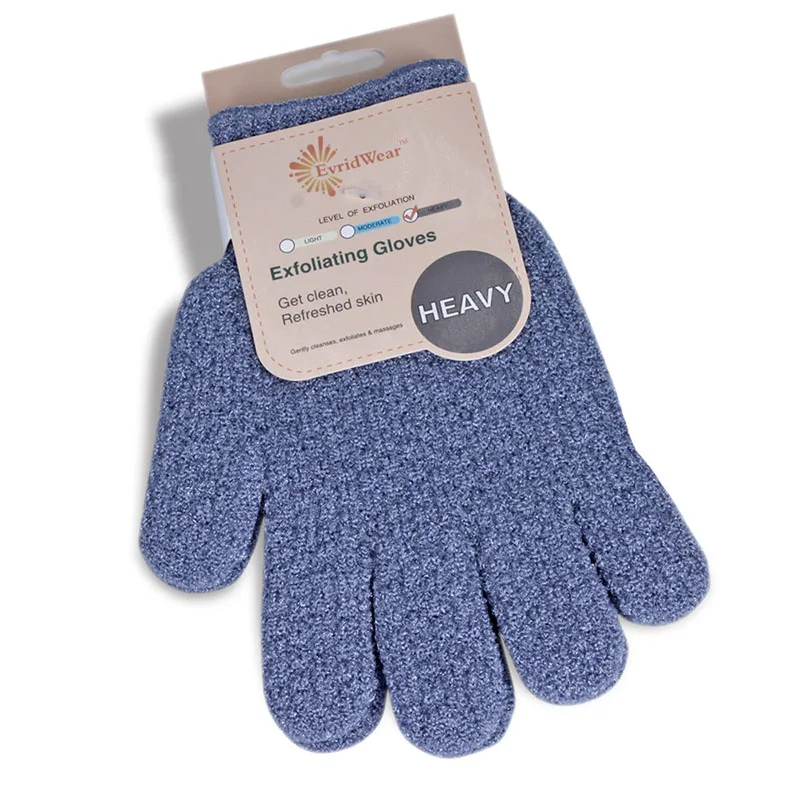 

Shower men's and women's exfoliating gloves, dual texture body scrub gloves, dead skin remover suitable for home SPA massage (1