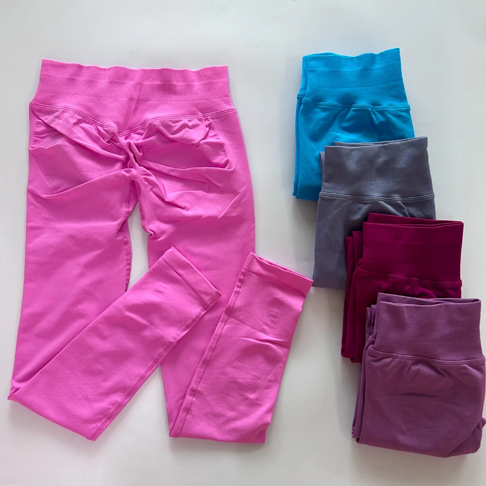 

Леггинсы без логотипа, женские бесшовные леггинсы для йоги, спортивные штаны для спортзала, низкие эластичные колготки в рубчик для фитнеса и тренировок