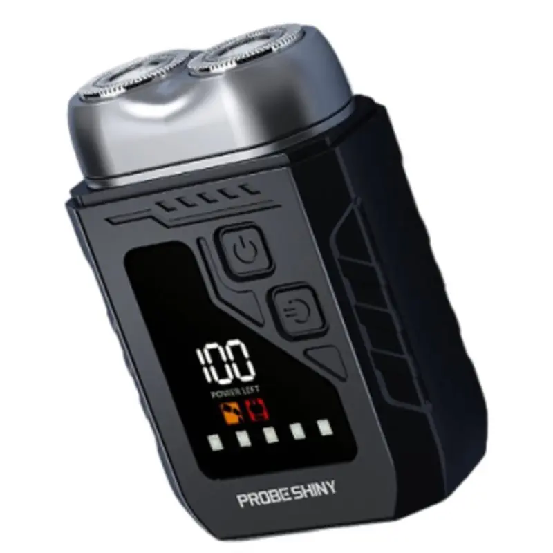 【POPULAR】Smart Electric Shaver 2N1 Mini Double Head Digital Display Waterproof Nose Hair Trimmer Clipper