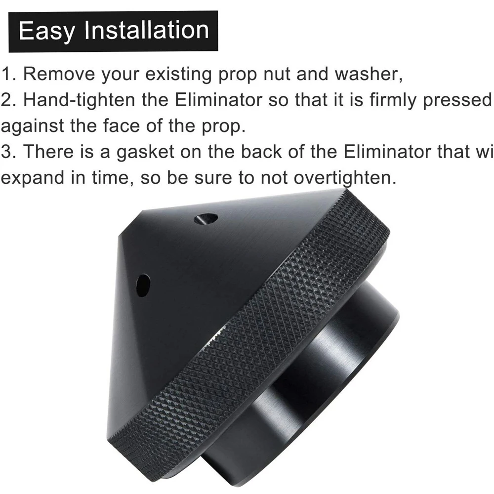 ANX GFEL-MG-R-DP eliminatore traina motore Prop dado per MotorGuide X3 X5 XI3 XI5 alluminio nero Marine barca accessori per Yacht