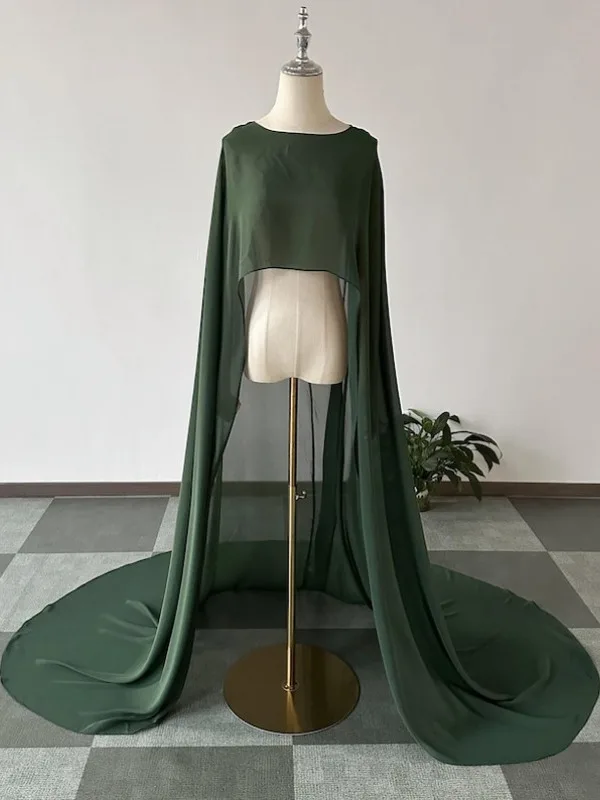 

New Arrival Par Dr with Long Train Cowl Ne awl Outerwear Stage Performance Host Costume Ethnic T Summer 2025