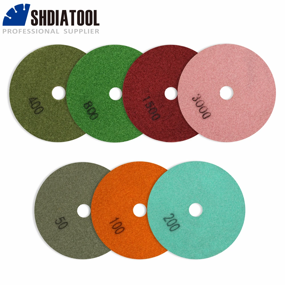 SHDIATOOL 다이아몬드 송진 본드 콘크리트 연마 패드 수리, Beton Dia 4 인치 바닥 리뉴얼 샌딩 디스크, 직경 100mm, 9 개