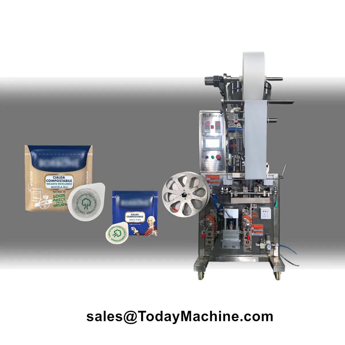 Automatic Small Coffee Pod Filter Paper Packaging Herbal Powder Packer Sealing Round Bag Packing Machine