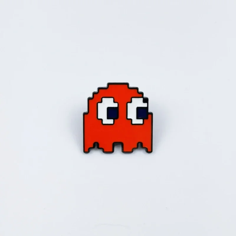 HEISSER Verkauf: Retro Pac-Man Emaille-Pins Set – Klassisches Arcade-Spiel Geister-Brosche Metall-Abzeichen für Rucksack, Kleidung, Reversnadel – Geschenk für Gamer – Detail 8