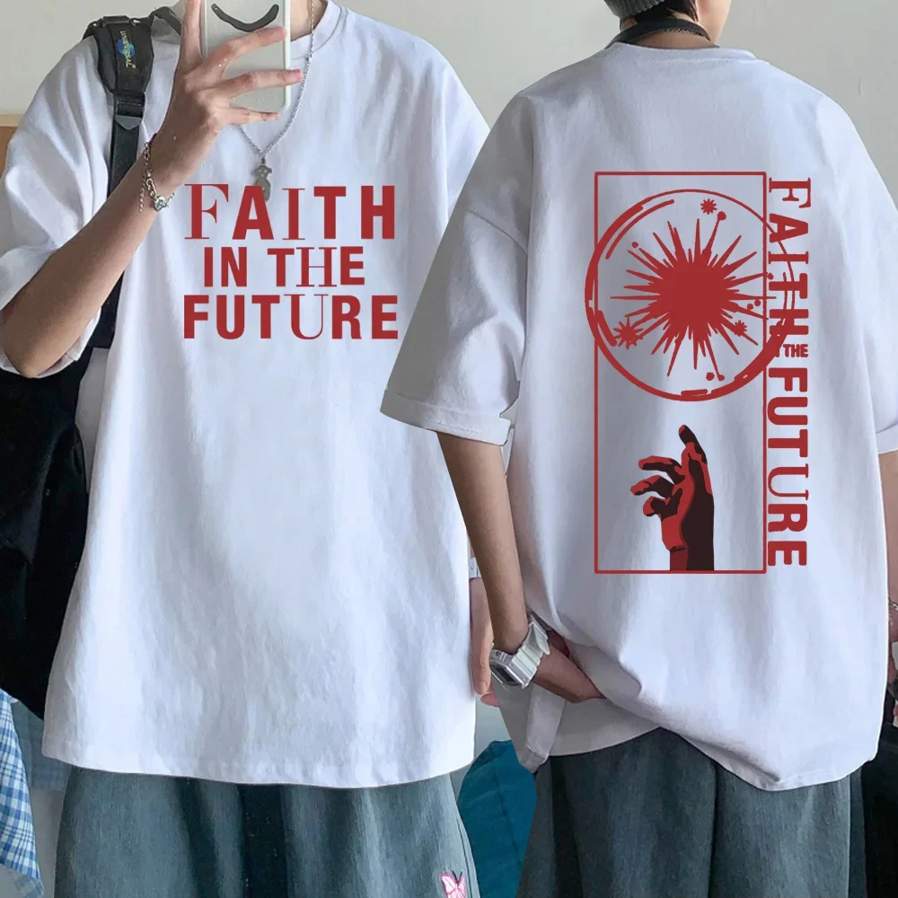 Louis Tomlinson Faith In The Future 2024 T-Shirts Man Women Summer Casual O-Neck Short Sleeve Shirts