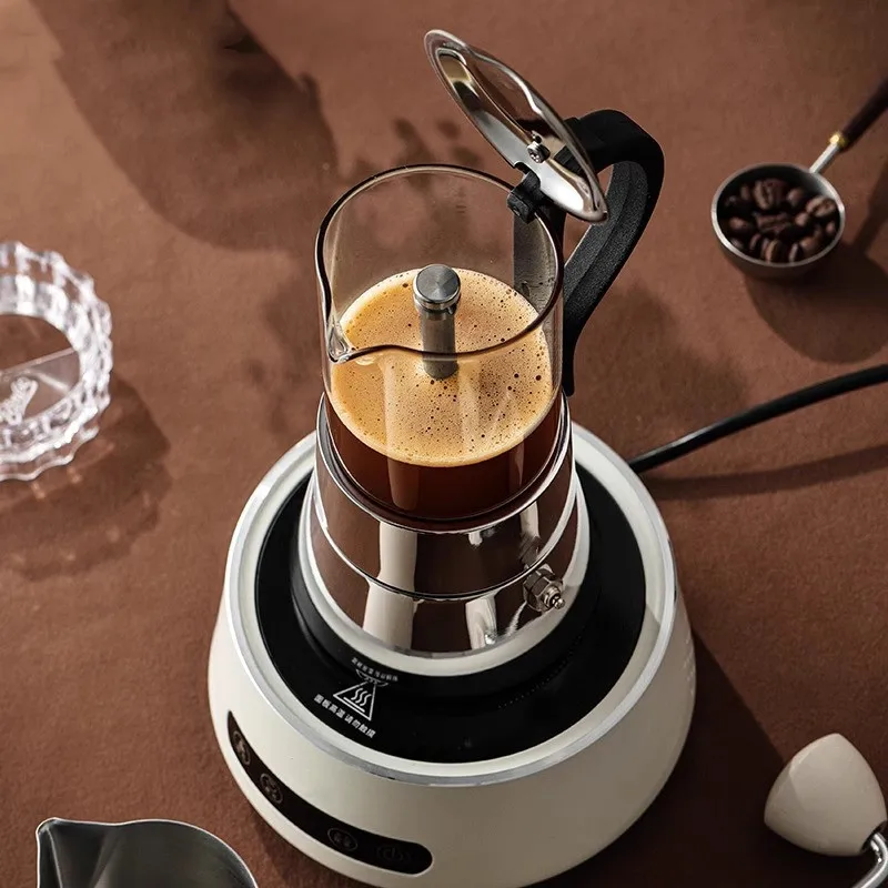 

220V Moka Pot Special Electric Stove For Coffee Brewing Base Heater 5 Gear Adjust Home Tea Maker Portable Water Boiler 800W