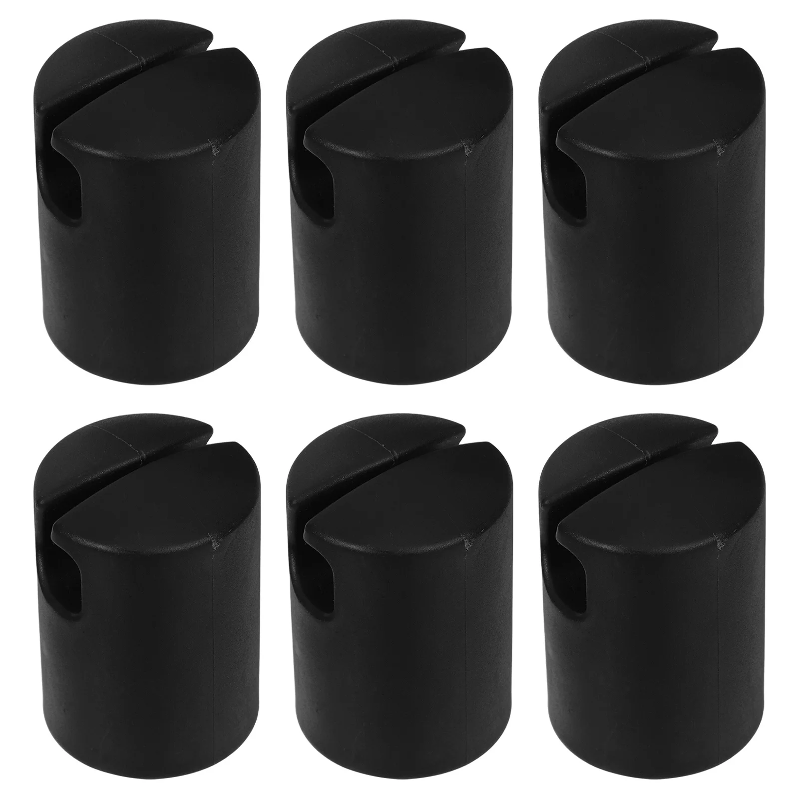

6Pcs Trampoline Pole Cover Caps Protective End Sleeve for Enclosure Net Outdoor Trampoline Accessories Replacement Parts Black