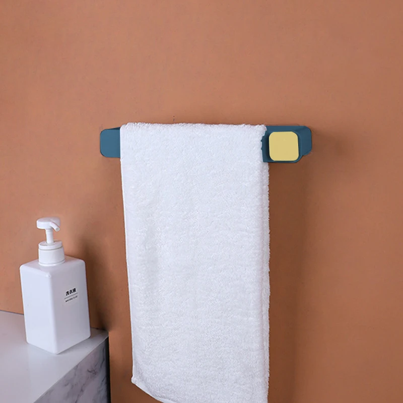 Bathroom Slippers Rack Self Adhesive Punch-free Wall-towel Mounted With Hook Space-saving Toilet Wall Door Home Storage Shelf