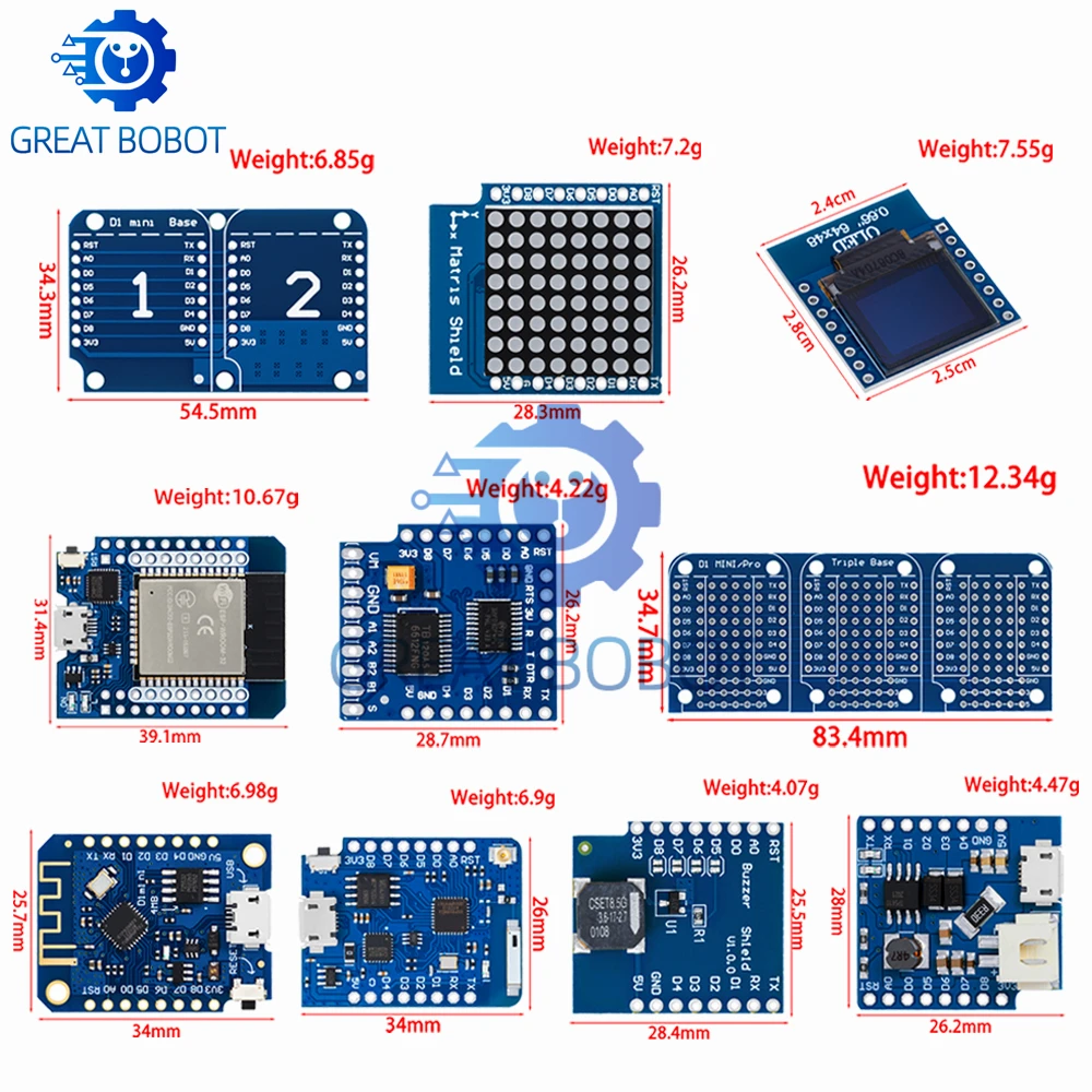 ESP8266 D1 Mini Pro WiFi Start - đánh giá và giá D1 Mini Pro