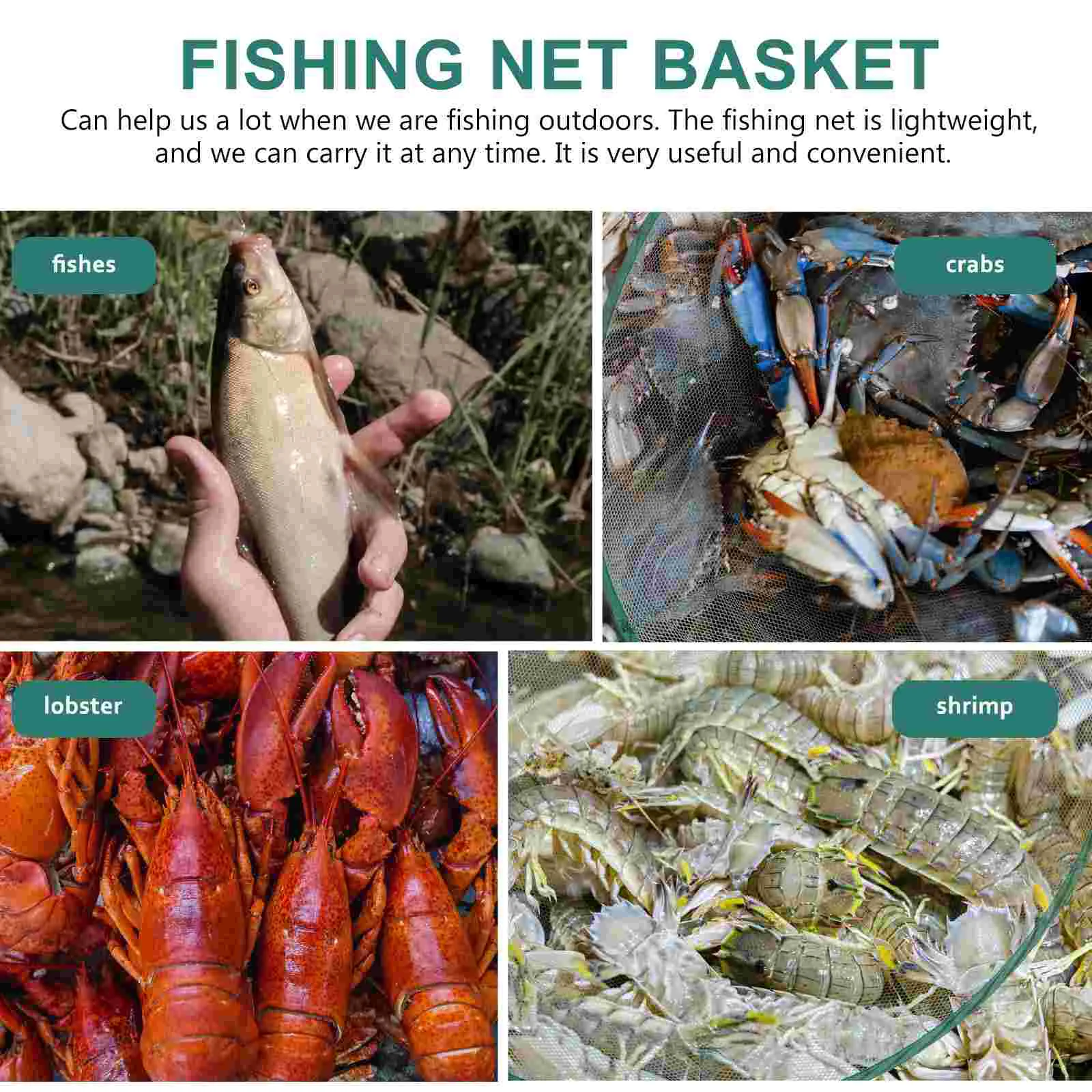 Foldable Fishing Netting Fishing Mesh Basket Fishing Guard Netting Fish Locating Net Fishing Equipment Tank