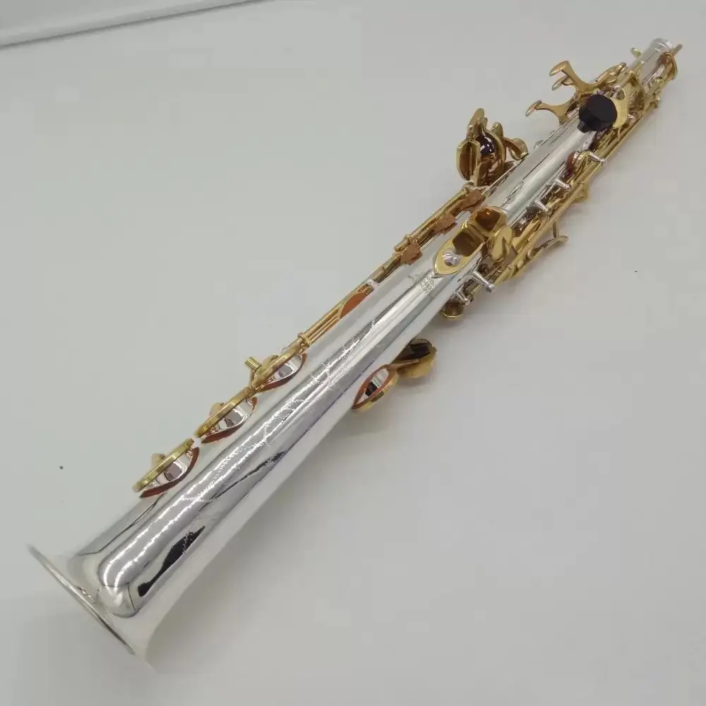 

High quality O37 original one to one structure B-key professional high pitched saxophone white copper gold-plated SAX