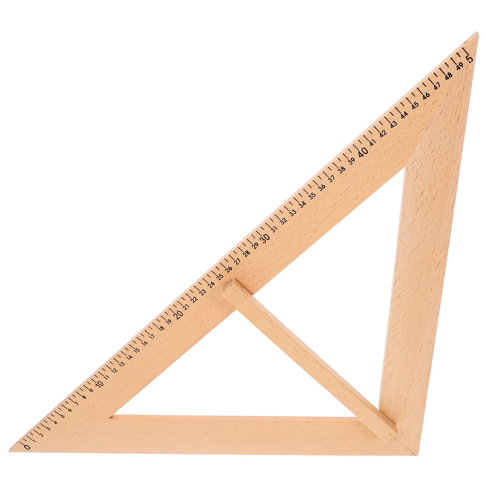 Wooden Measuring Ruler Large Size Teacher Teaching Aid Classroom Measuring Tool Geometric Drawing Tool Ruler Reusable