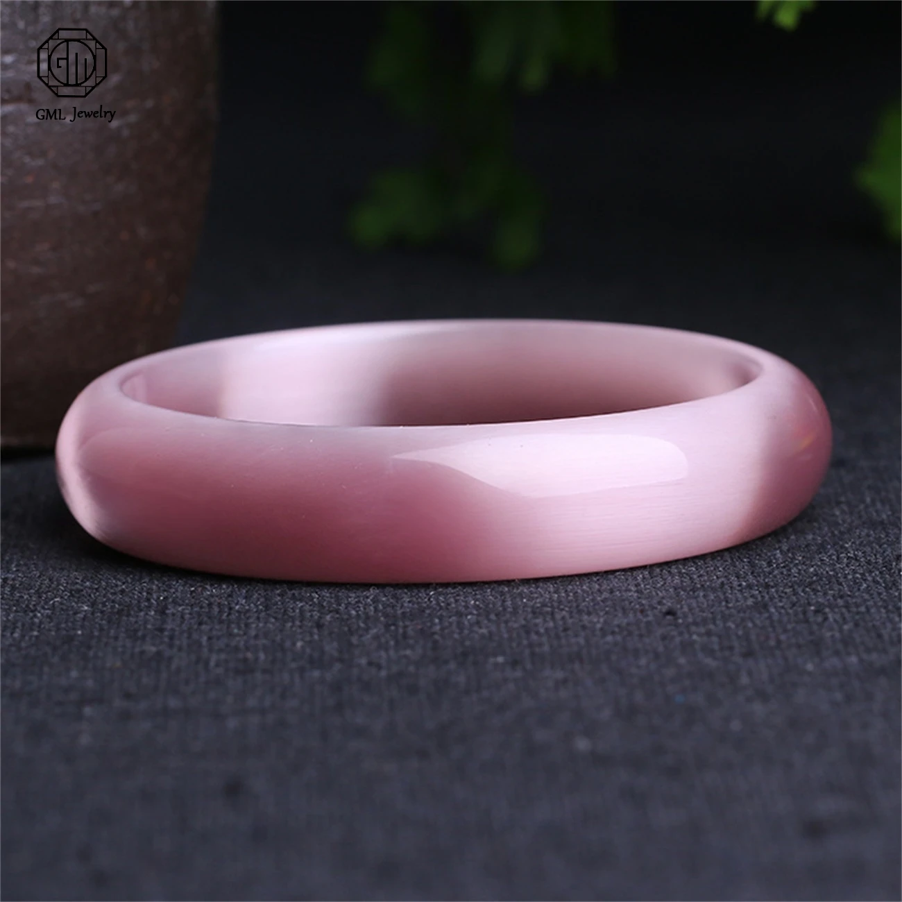 Genuine Cat Eye Stone Bracelet Wide Width Fashionable Korean Style Minimalist for Women Students Daily Wear Jewelry Gift 5