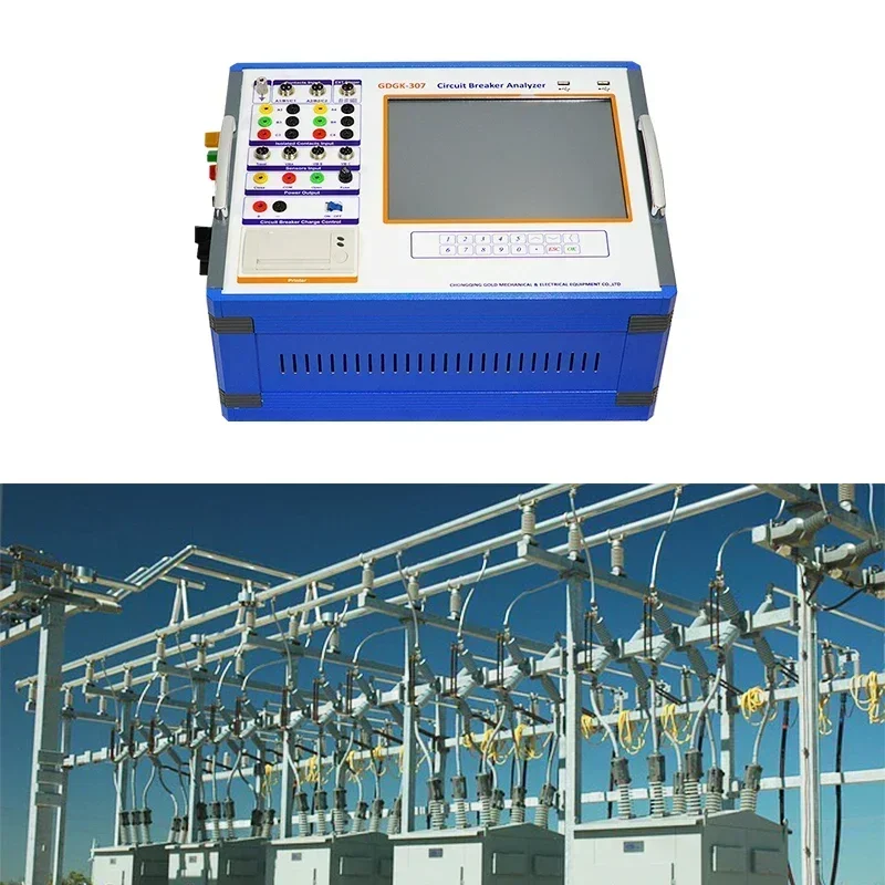 Detector com interuptor do analisador de resistência de contato de circuito de 3 fios de alta tensão