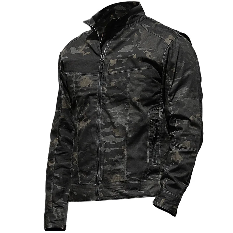 Chaqueta táctica de combate para hombre, abrigo informal de trabajo para exteriores, senderismo, impermeable, rompevientos militar, ropa de escalada, primavera y otoño