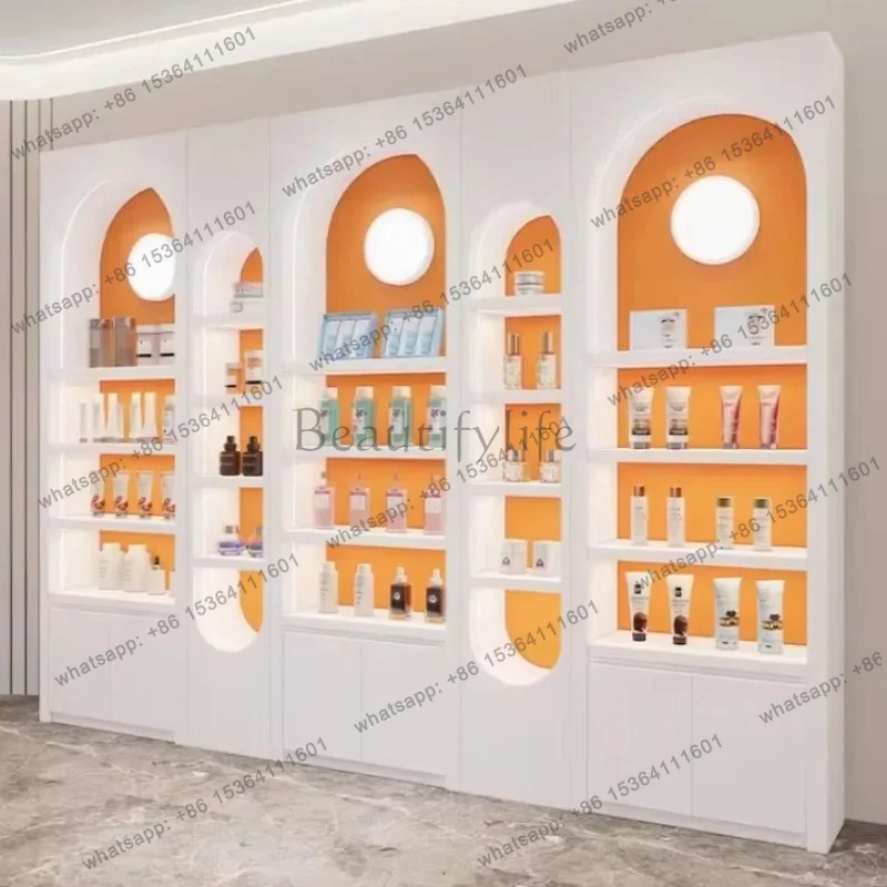 LJY Nordic Creative Beauty Salon Display Cabinet Modern Nail Salon Designer High-end Display Rack Creative Office Furniture