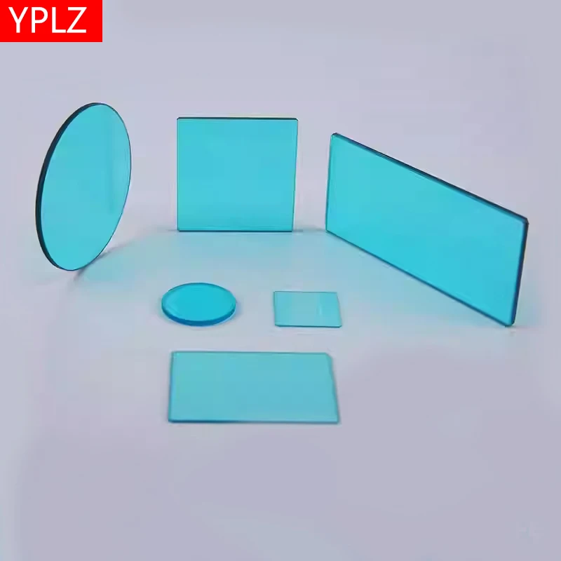 Optical Blue Glass Filter Optical Glass Absorption Type Transmitting Blue Light Uncoated