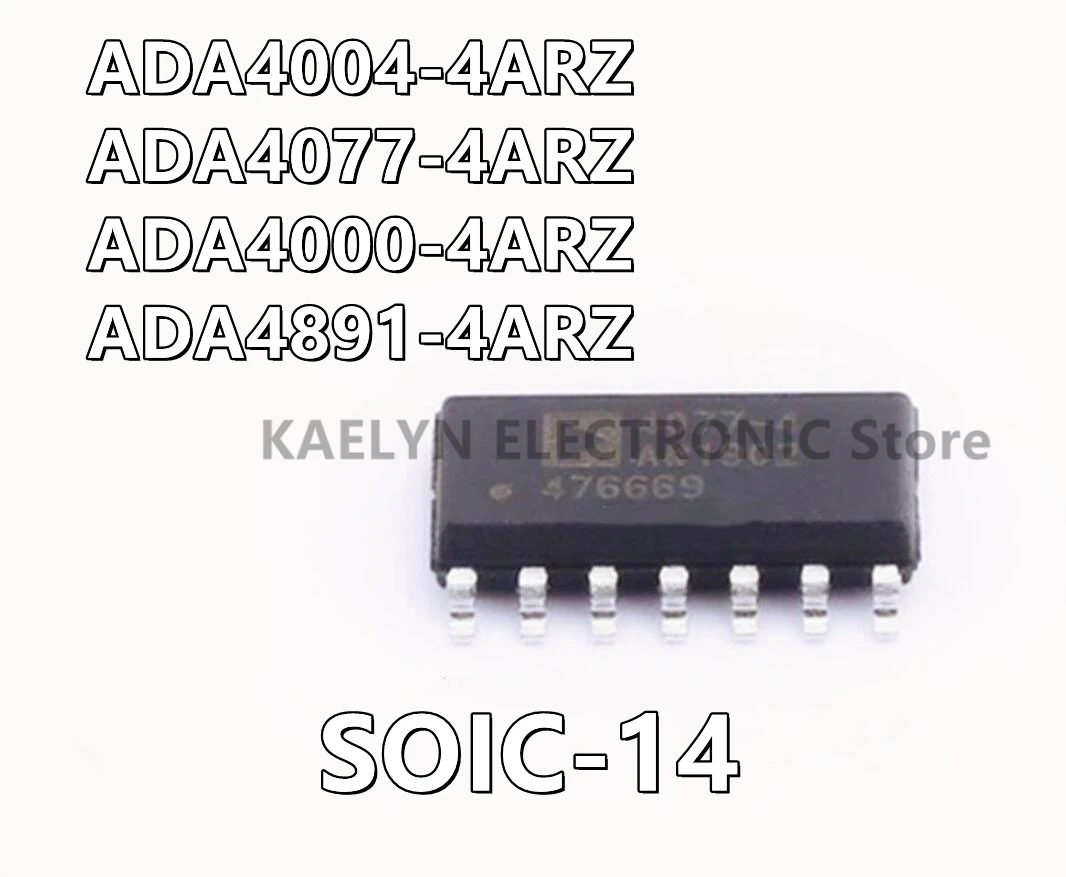 10Pcs/lot ADA4004 ADA4077 ADA4000 ADA4891-4ARZ General Purpose Amplifier 4 Circuit SOIC-14