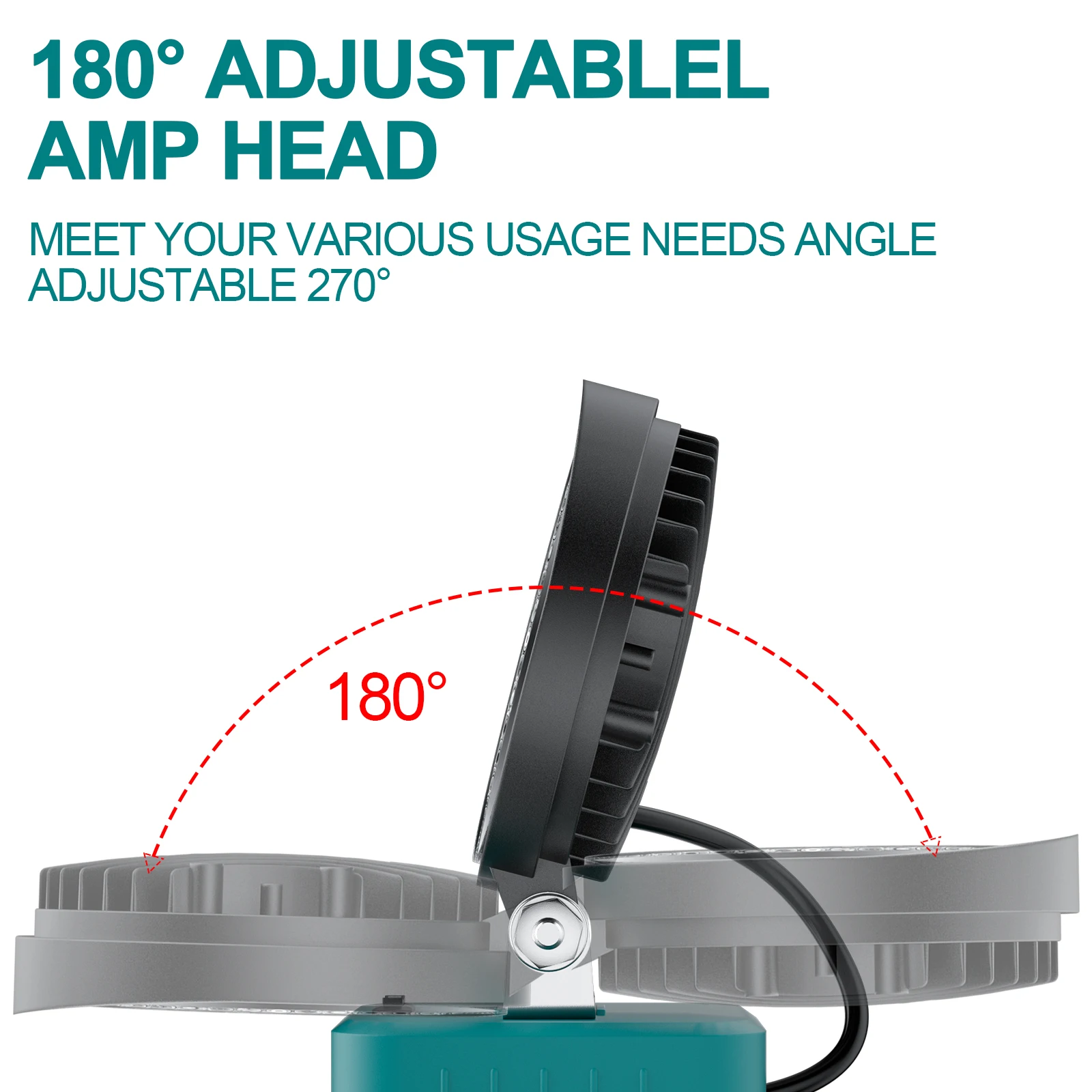 LED Work Light Flashlight For Makita/Dewalt/Milwaukee/Bosch 18V Battery Cordless Flashlight Light Emergency Light Portable Lamp