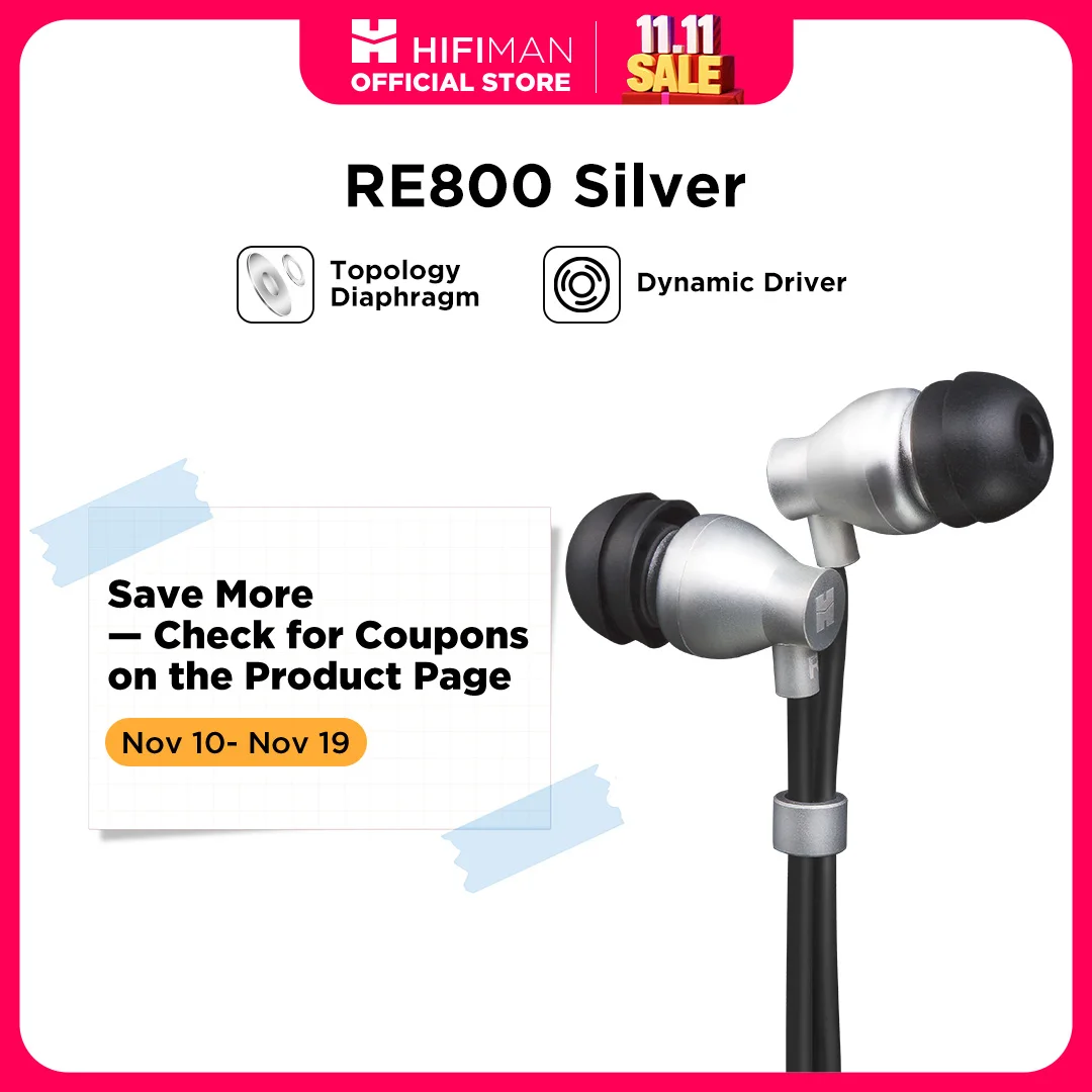 HIFIMAN RE800 Silver Dynamic