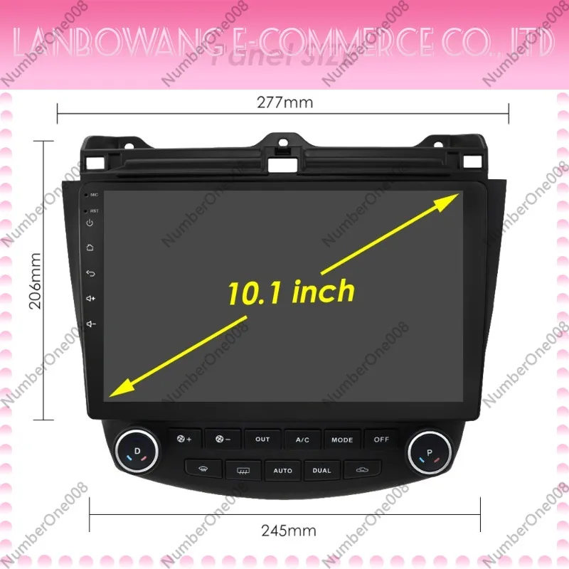 Octa Core Android Car GPS Navigation Stereo with Carplay Radio Compatible for Honda 7th Gen Accord Multimedia Player