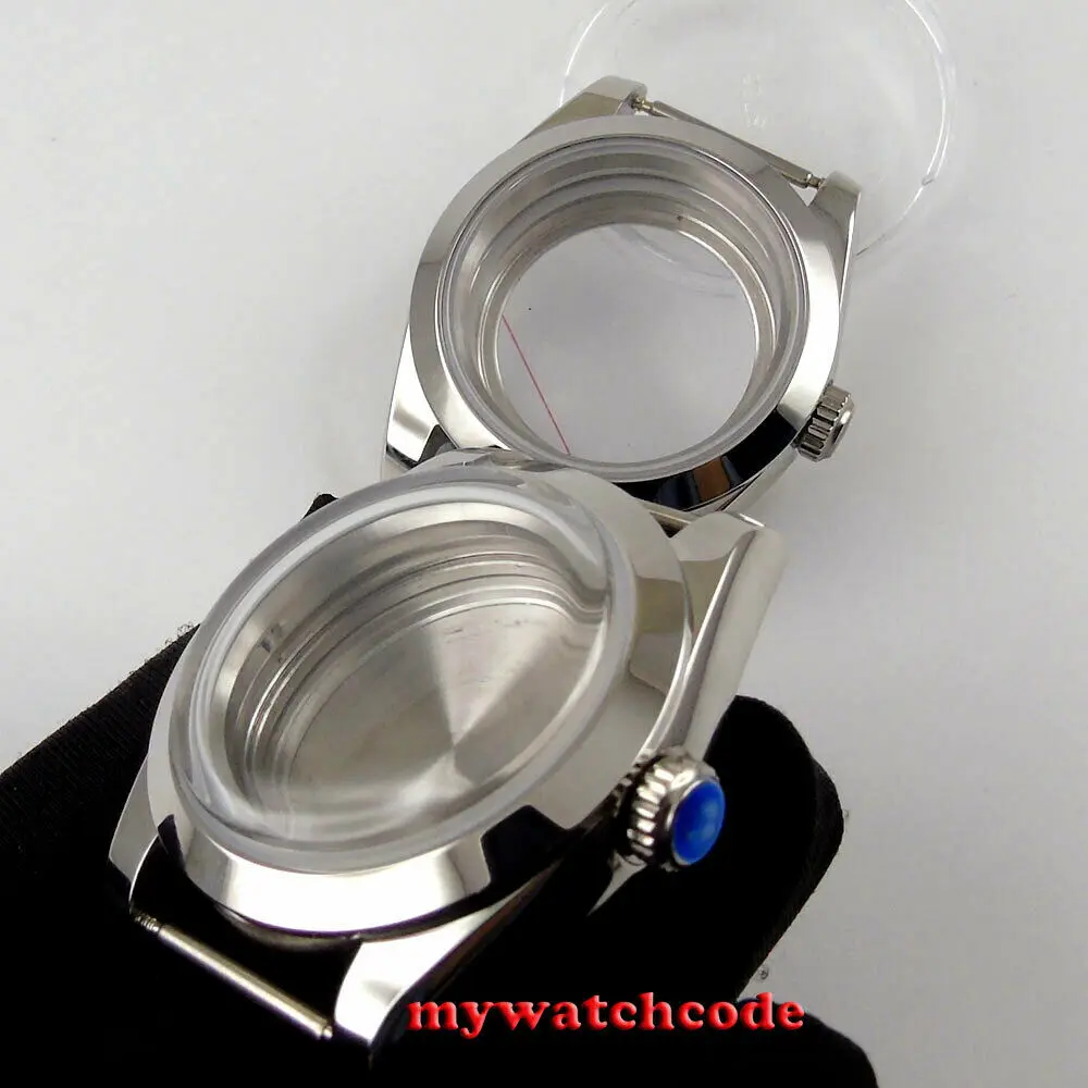 

Polished 40mm Bow Glass Automatic Watch Case Fit ETA 2824 2836 Miyota 8215 NH35 NH36 Movement