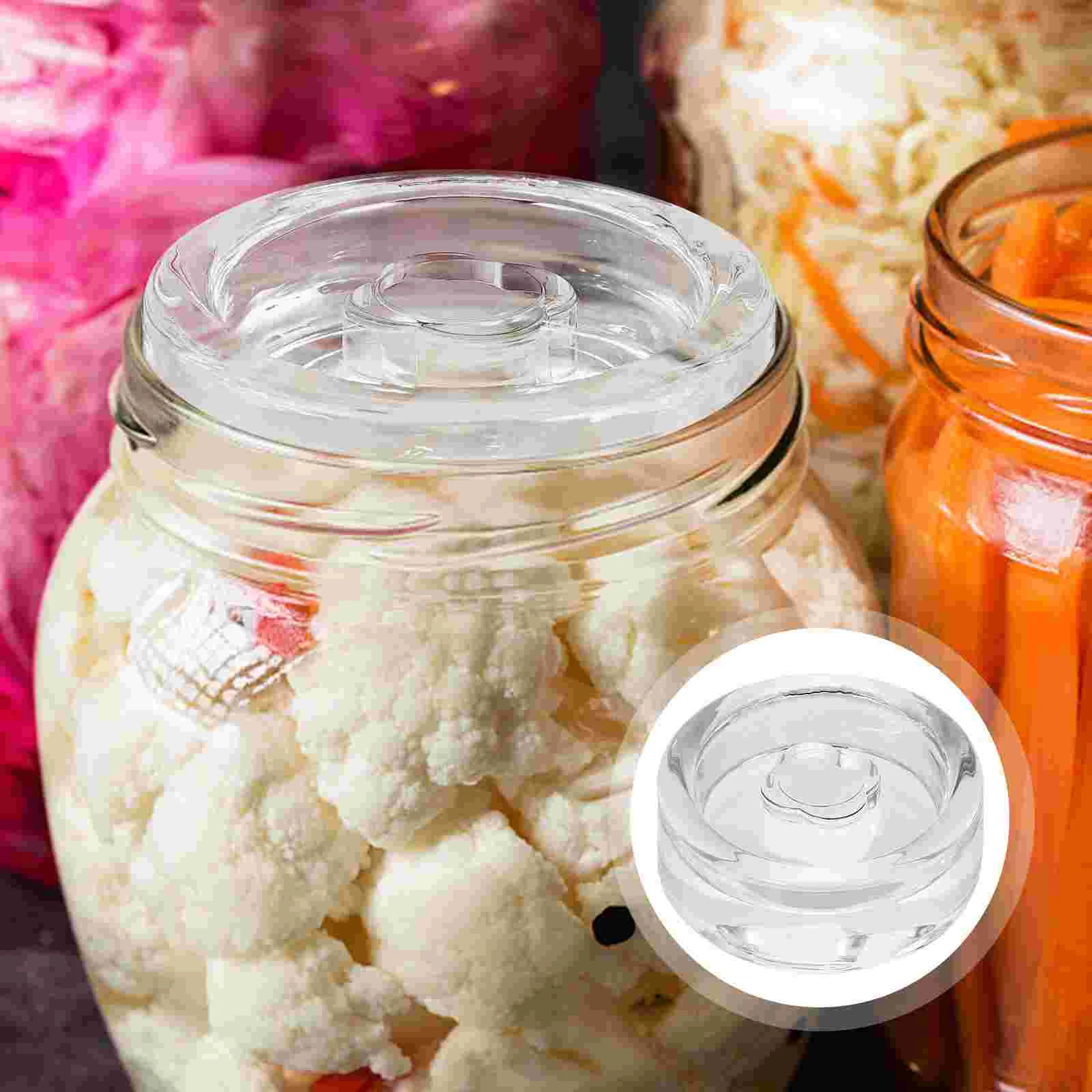 أوعية زجاجية واسعة الفم مع أغط - مراجعة Fermentation Crock وسعره