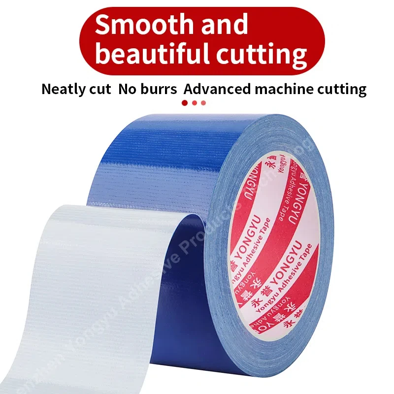 1_Blue heavy-duty pipeline tape is flexible, handmade, brightly colored, waterproof, easy to tear, durable, and multifunctional,