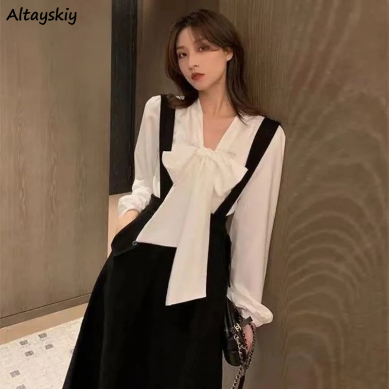 Blouses Women Elegant Sweet Ladies All-match Trendy Simple Ulzzang Cozy High Quality Long Sleeve Breathable Young New Arrival