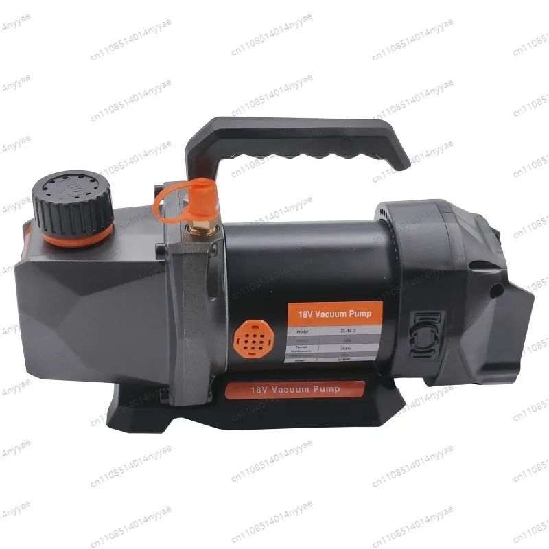 Air inlet Refrigeration for Car House Air Conditioning 18V 5PA 1/2HP 7CFM Vacuum Pump Refrigerant Vacuum Pump 1/4