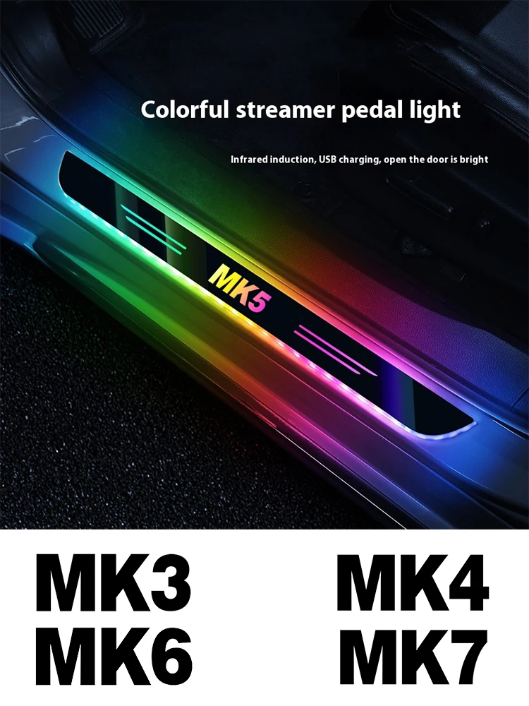 

Car LED Wireless Threshold Light For Volkswagen Golf MK3 MK4 MK5 MK6 MK7 MK8 Beetle GTI GTE GTD Touran Polo Jetta Passat Tiguan