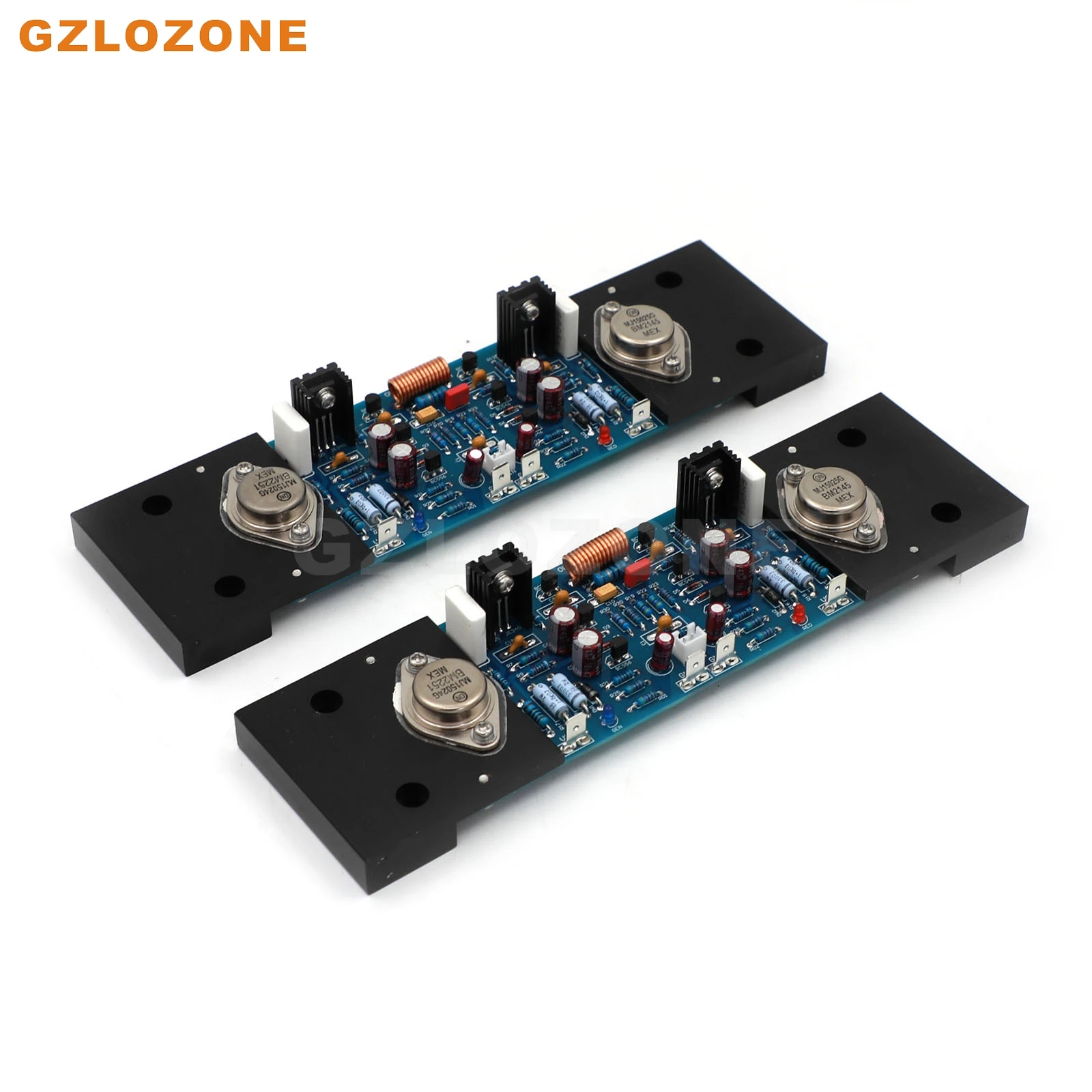 One Pair Assembeld 20W Pure Class A Amp Musical Fidelity A1 Circuit Power Amplifier Board With MJ15024/15025