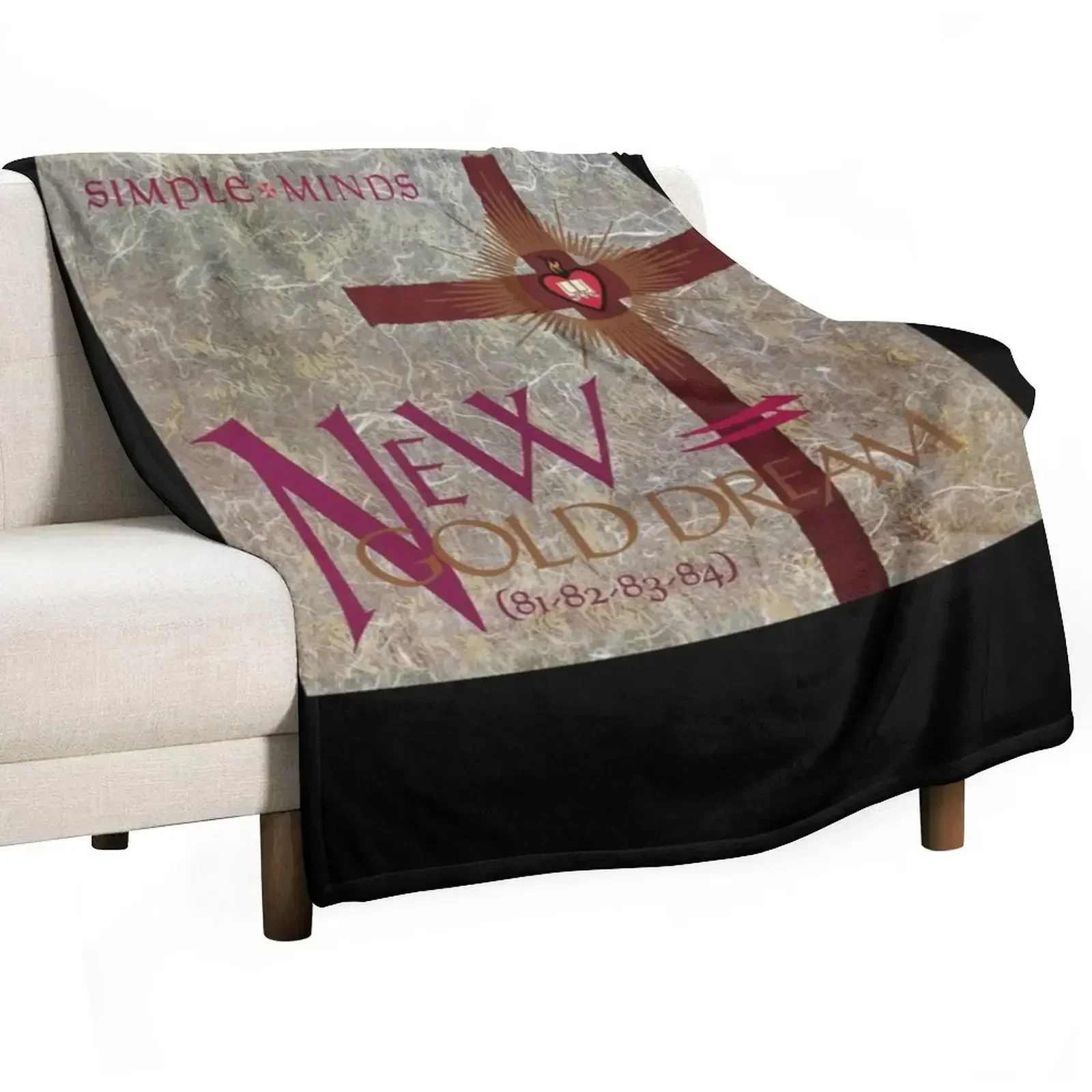 

New Gold Dream Simple Minds Throw Blanket Heavy Camping Blankets