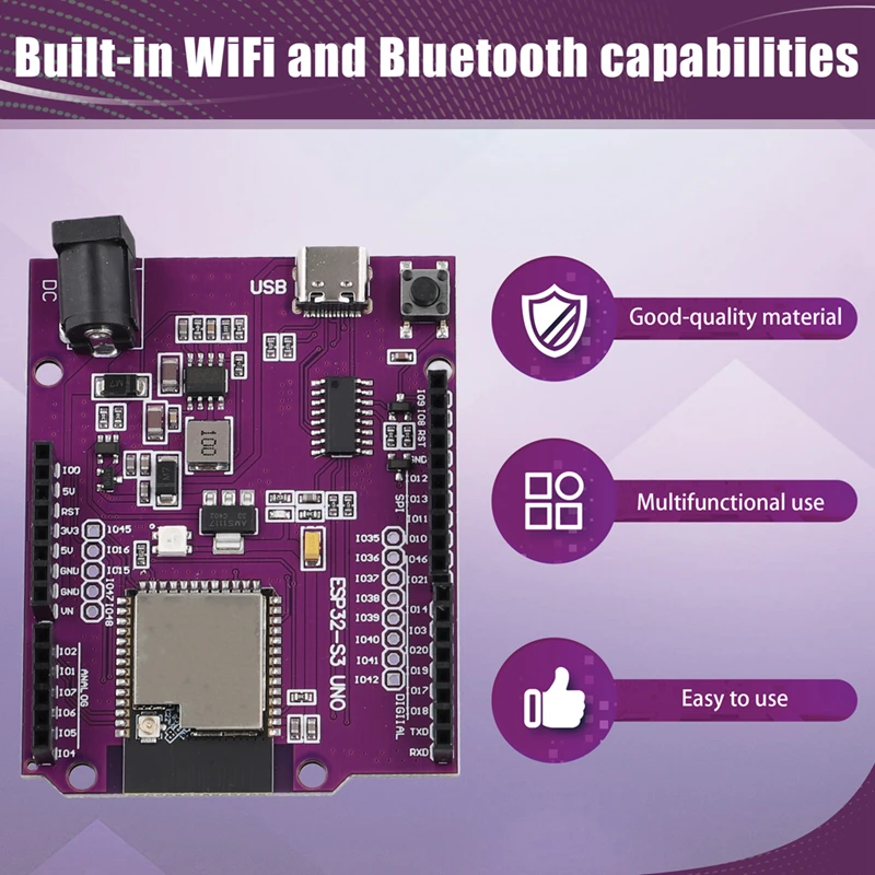 ESP32-S3 Wifi + Bluetooth 16MB Flash UNO D1 R3 Modulo scheda N16R8 per Devkitc-1 Modulo wireless scheda di sviluppo