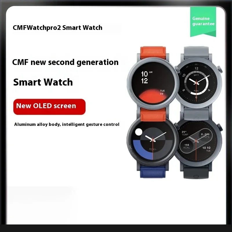 CMF By Nothing Watch Pro 2 Bluetooth Smart Watch Noise Reduction Customized Waterproof AMOLED Screen Watch For iPhone/Andriod