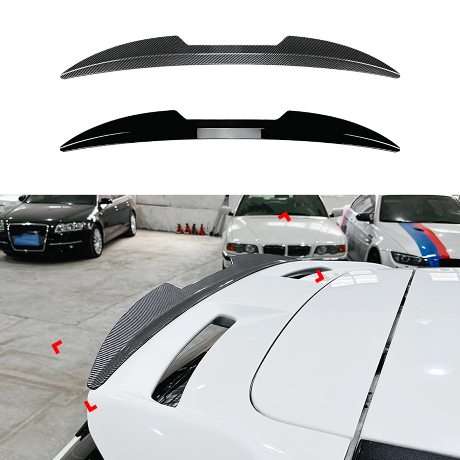 

Rear Roof Spoiler Wing For Focus MK3 ST-Line ST 2011 2012 2013 2014 2015-2017 Hatchback Tail Window Upper Splitter Extension Lip