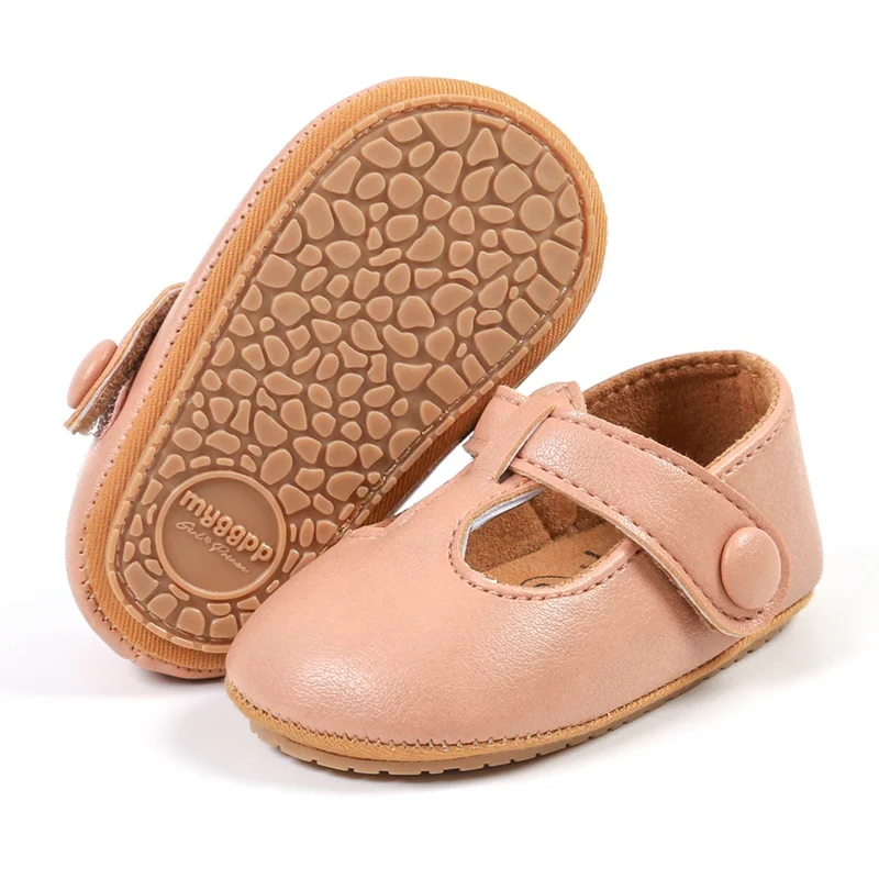 Chaussures en cuir à semelle souple pour enfants, chaussures plates de marche pour tout-petits, sangle en T, rétro classique, princesse, nouveau-né, filles