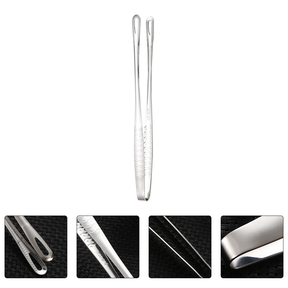 

2Pcs Stainless Steel Bbq Tongs Rustproof Food Clips Heat Resistant Food Clamps Cooking Tweezers for Home Party Restaurant