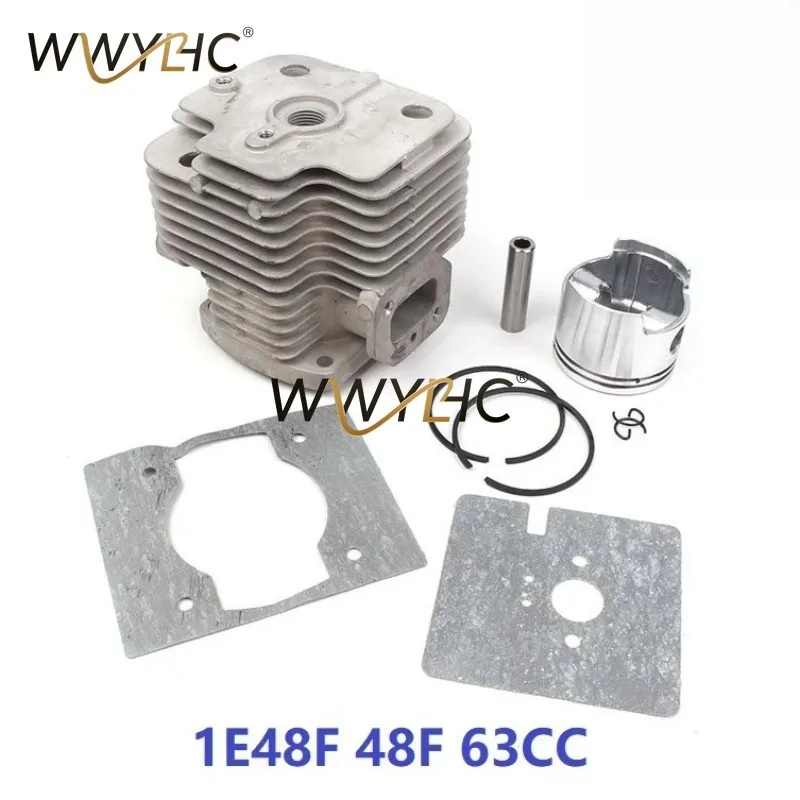 1E48F Cylinder Kit Piston Rings for Auger & Blower Engine