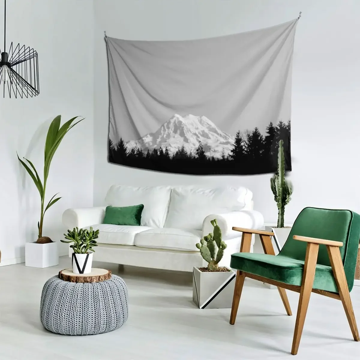 

mount rainier . washington Tapestry Wall Decor Aesthetic Home Decor Room Decor For Girls Tapestry